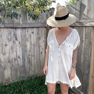 Free People White Safari Tunic